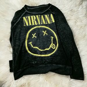 Nirvana Graphic Long Sleeves Shirt